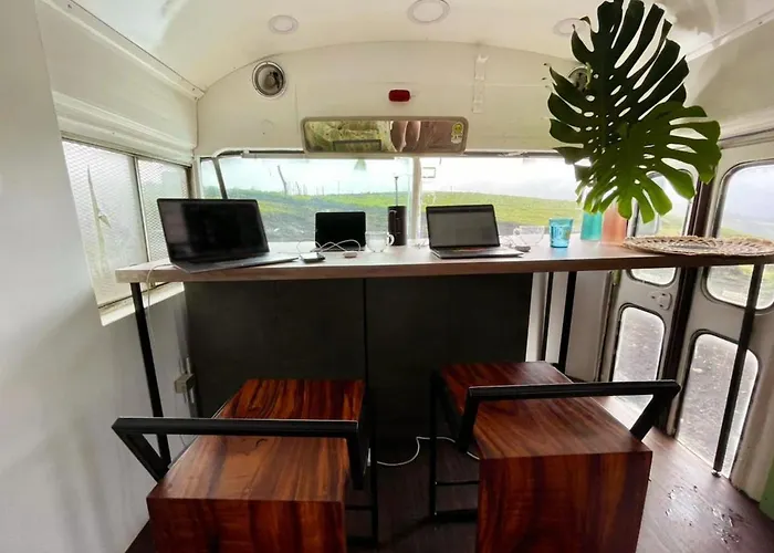 Luxury Converted School Buses Near Arenal *