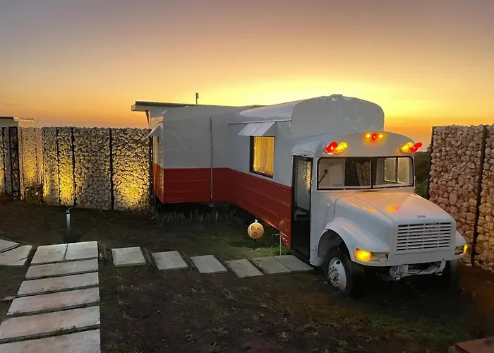 Luxury Converted School Buses Near Arenal